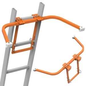 Ladder Stabilizer for Roof Gutter,Heavy Duty Steel Ladder Roof Hook Ladder Stabilizer with Wing Span