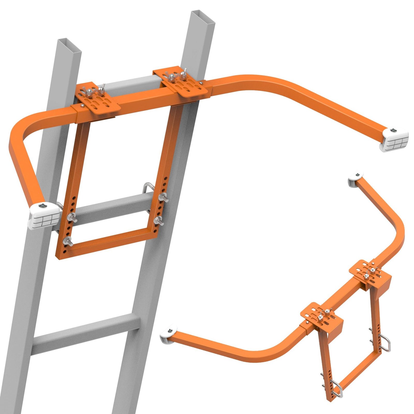 Ladder Stabilizer for Roof Gutter,Heavy Duty Steel Ladder Roof Hook Ladder Stabilizer with Wing Span