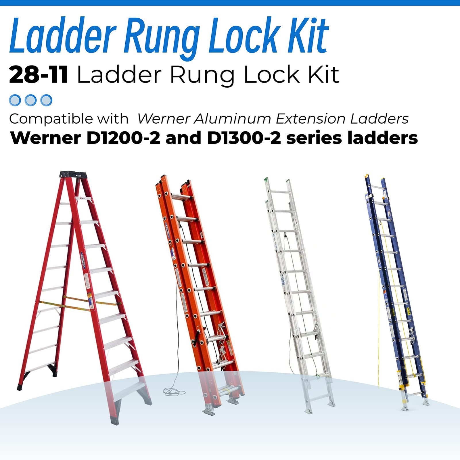 28-11 Rung Lock Kit for Extension Ladders Compatible with Aluminum Extension Ladder Parts - Image 5