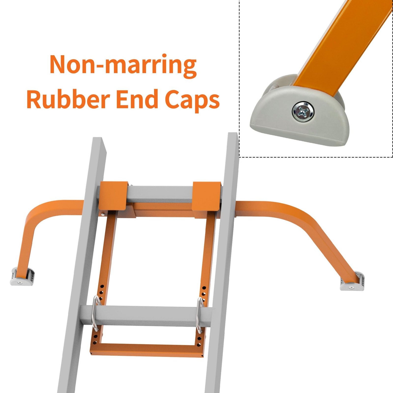 Ladder Stabilizer for Roof Gutter,Heavy Duty Steel Ladder Roof Hook Ladder Stabilizer with Wing Span - Image 5